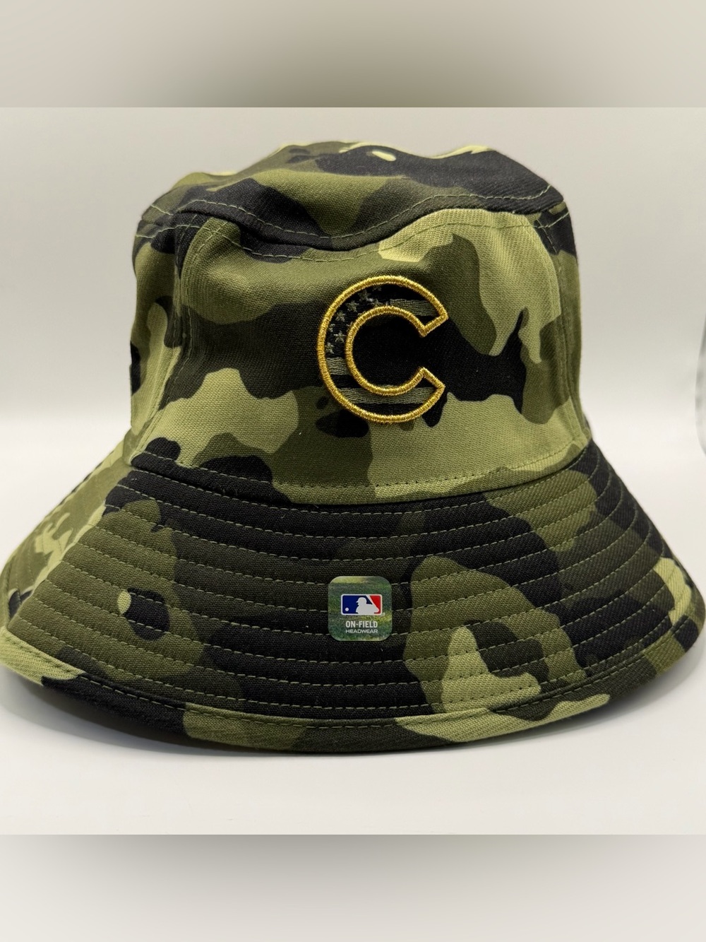 Chicago Cubs New Era Armed Forces Day Men’s Camo Bucket Hat OSFM
